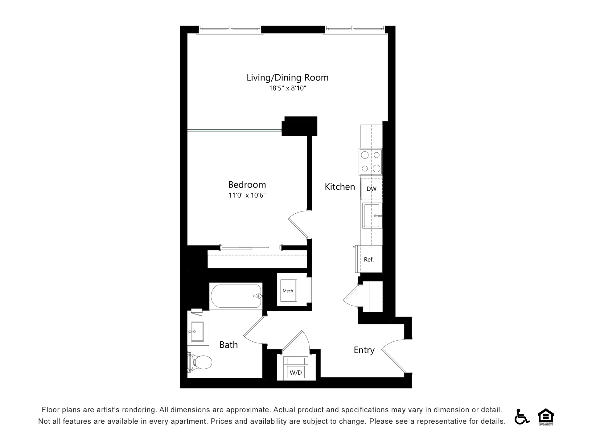Floor plan layout diagram for A28